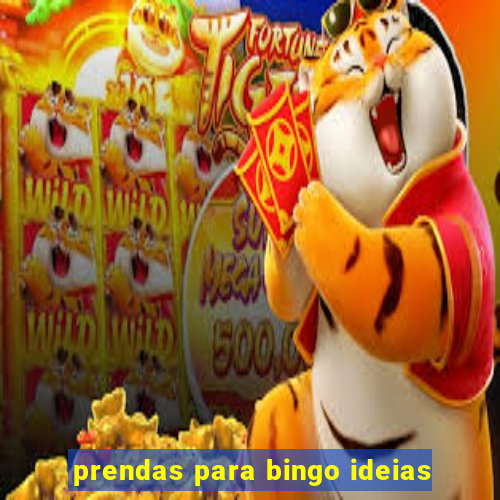 prendas para bingo ideias